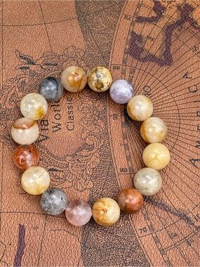 Chunky Mixed Natural Stone Beaded Bracelet
